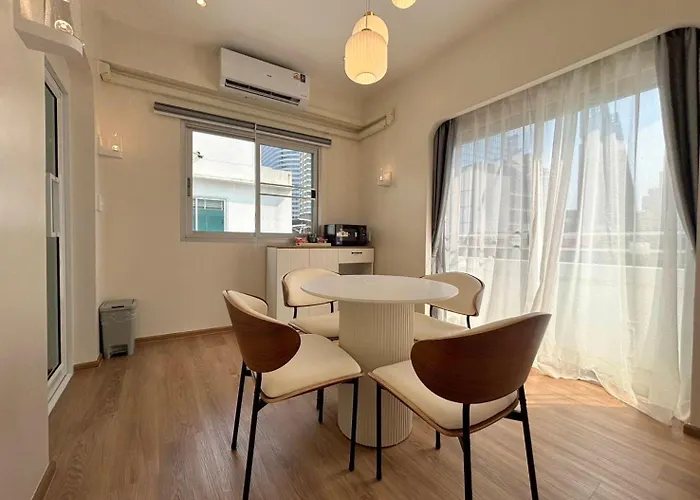 公寓 Silom Sky I Mahanakhon View For 2-6 Guests Near Bts Chong Nonsi *