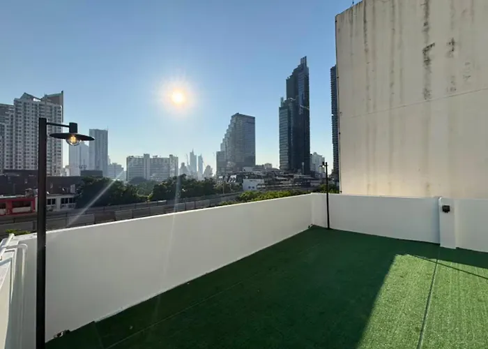 公寓 Silom Sky I Mahanakhon View For 2-6 Guests Near Bts Chong Nonsi 曼谷